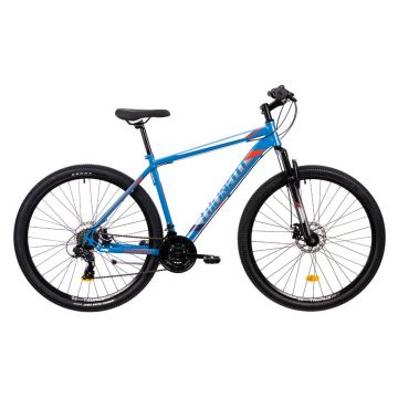 Bicicleta MTB Colinelli COL05, Marimea L, 29 inch, Albastru, Schimbator Shimano, 21 Viteze, Cadru Otel, Frane pe Disc