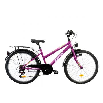 Bicicleta Copii Dhs Terrana 2414 - 24 Inch, Violet