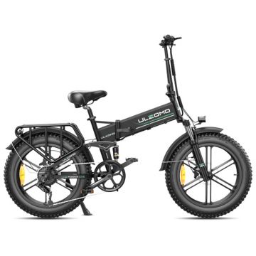Bicicleta electrica pliabila Ulzomo Dunes 20 E-bike, 750W, 48V, autonomie 120km, viteza maxima 40km/h, Black, 20'', resigilat
