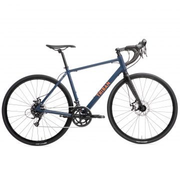 Bicicletă de șosea RC 120 Disc Albastru-Portocaliu