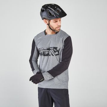 Bluză ciclism MTB ST100 Gri Bărbați