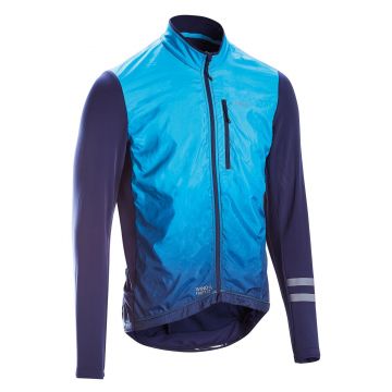 Bluză ciclism RC500 Albastru Bărbați
