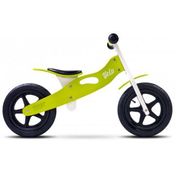 Bicicleta de lemn fara pedale Toyz Velo Green