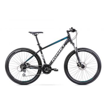 Bicicleta de Munte pentru barbati Romet Rambler R7.2 Negru/Turcoaz/Argintiu 2022
