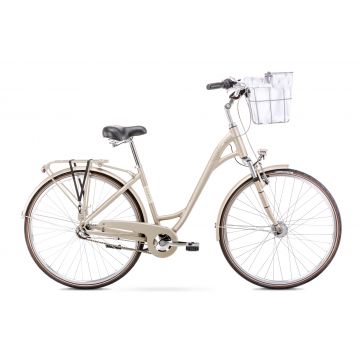 Bicicleta de oras pentru femei Romet Art Deco Classic Bej Sampanie 2022