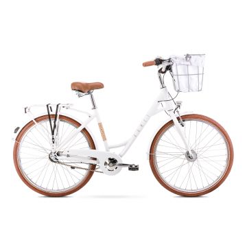 Bicicleta de oras pentru femei Romet Pop Art 28 Classic Alb 2022