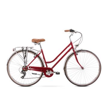 Bicicleta de Oras pentru femei Romet Vintage Eco D Rosu inchis 2022