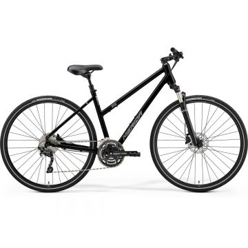 Bicicleta de trekking/oras pentru femei Merida Crossway 300 Lady Negru Lucios(Argintiu Mat) 2022