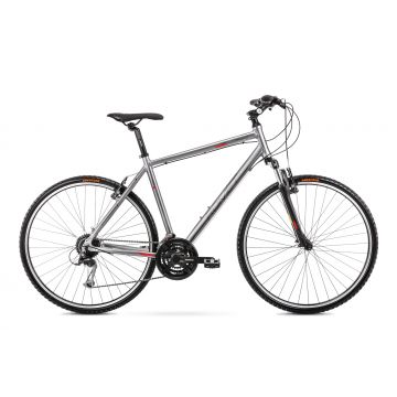 Bicicleta de Trekking pentru barbati Romet Orkan 2 M Grafit/Rosu 2022