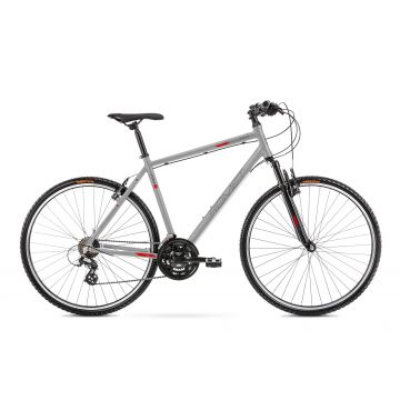 Bicicleta de Trekking pentru barbati Romet Orkan M Grafit/Rosu 2022