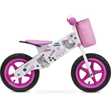 Bicicleta din lemn Toyz by Caretero Zap Pink