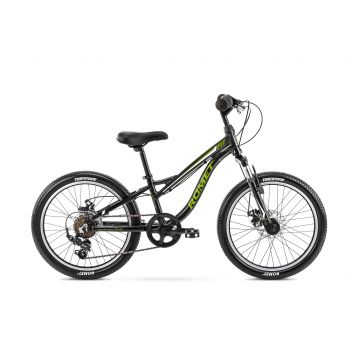 Bicicleta pentru copii Romet Rambler Fit 20 Negru/Verde 2022