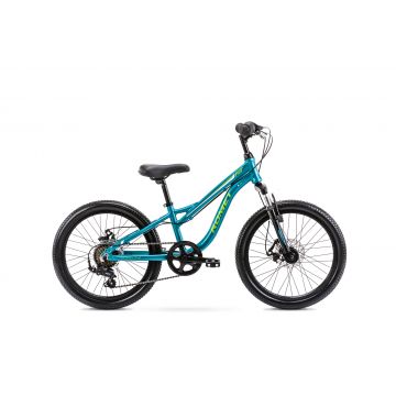 Bicicleta pentru copii Romet Rambler Fit 20 Turcoaz/Verde Lime 2022