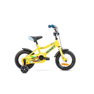 Bicicleta pentru copii Romet Tom 12 Galben/Albastru 2022