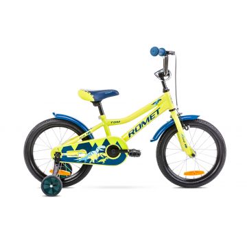 Bicicleta pentru copii Romet Tom 16 Verde lime/Albastru 2022