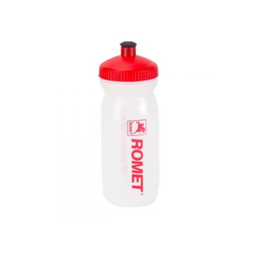 Bidon Romet MAX 600 ml - logo Romet Transparent/Rosu