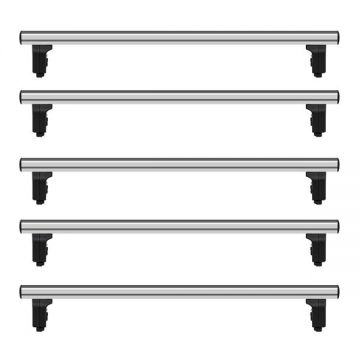 Bare transversale Volkswagen Crafter II, model 2017+, L2,L3,L4,L5 - H2,H3,H4, aluminiu, Menabo Professional