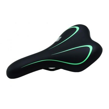 Sa pentru bicicleta Spedition, 270 x 150 mm, Negru/Verde