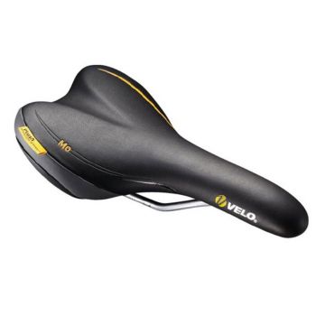 Sa pentru bicicleta Velo Mo, piele ecologica, 271 x 149 mm, Negru