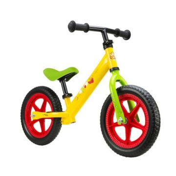 Bicicleta fara pedale Pegas Seven, 12 inch, 2-6 ani, furca fixa, otel, jante spuma, model WTP