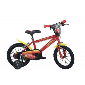 Bicicleta pentru copii CARS, 14 inch, maxim 50 kg, 4 ani+