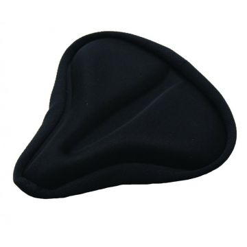Husa pentru sa bicicleta gel Ergo Wide, 260 x 245 mm, material lycra, Negru Husa pentru sa bicicleta gel Ergo Wide, 260 x 245 mm, material lycra, Negru