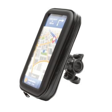 Husa telefon pentru biciclete Wheel Zone, maxim 6.3 inch, suprafata tactila, Negru