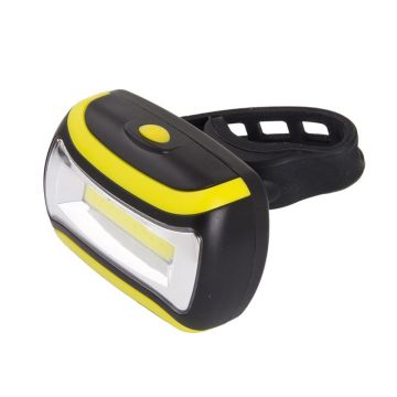 Lumina fata pentru bicicleta Turais Esperanza, USB, lumina alba, Negru/Galben