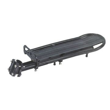 Portbagaj spate pentru bicicleta, 32 x 13 cm, montare pe tija, compatibilitate universala