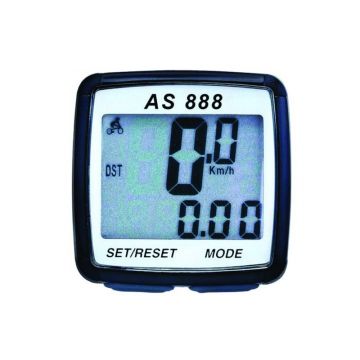 Vitezometru digital, 8 functii, ecran LCD, rezistent la ploaie, Negru Vitezometru digital, 8 functii, ecran LCD, rezistent la ploaie, Negru
