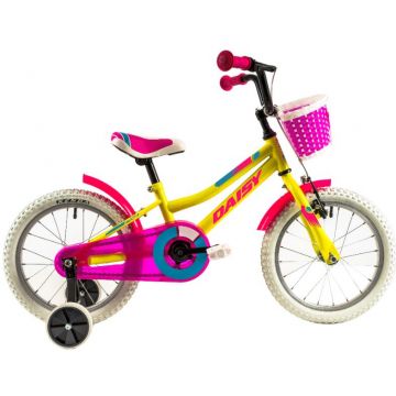 Bicicleta copii Dhs 1602 galben 16 inch