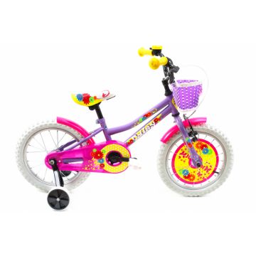 Bicicleta copii Dhs 1602 roz 16 inch