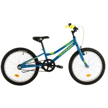 Bicicleta copii Dhs Terrana 2001 albastru galben 20 inch