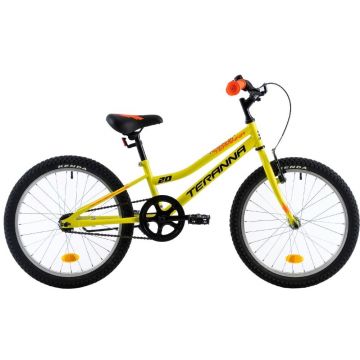Bicicleta copii Dhs Terrana 2001 galben deschis 20 inch