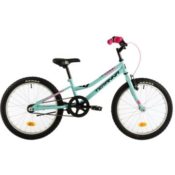 Bicicleta copii Dhs Terrana 2004 verde roz 20 inch