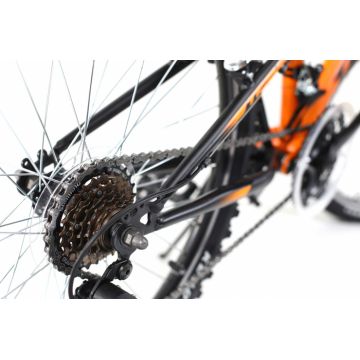 Bicicleta copii Dhs Terrana 2445 portocaliu deschis 24 inch