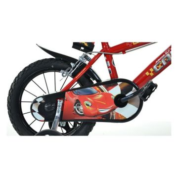 Bicicleta copii Dino Bikes Cars 3, 14 inch, varsta 4-7 ani, inaltimea 95-115 cm, cu frana de mana pe ambele roti, suport cu sticla de apa, roti ajutatoare, aparatoare lant Bicicleta copii Dino Bikes Cars 3, 14 inch, varsta 4-7 ani, inaltimea 95-115 cm, cu frana de mana pe ambele roti, suport cu sticla de apa, roti ajutatoare, aparatoare lant
