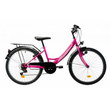 Bicicleta copii Venture 2418 roz 24 inch