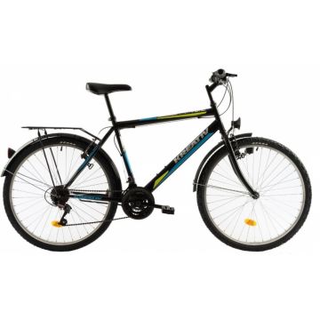 Bicicleta oras Kreativ 2613 M negru albastru 26 inch