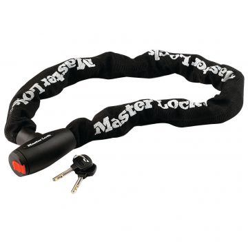 Antifurt MasterLock lant otel calit 2m x 10mm inchidere cu cheie Negru Antifurt MasterLock lant otel calit 2m x 10mm inchidere cu cheie Negru