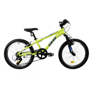 Bicicleta Copii Dhs Terrana 2023 - 20 Inch, Verde