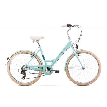 Bicicleta de Oras pentru femei Romet Sonata Eco 26 Verde Menta 2022 Bicicleta de Oras pentru femei Romet Sonata Eco 26 Verde Menta 2022