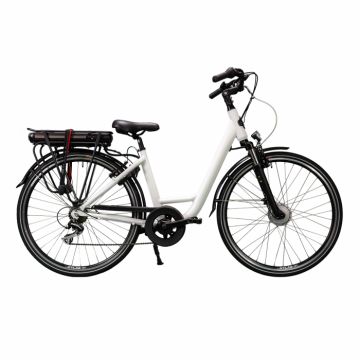 Bicicleta Electrica Devron 28220 BE - 28 Inch, S, Alb