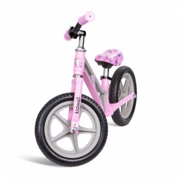 Bicicleta fara pedale Kidwell cu cadru din magneziu Comet Pink Gray
