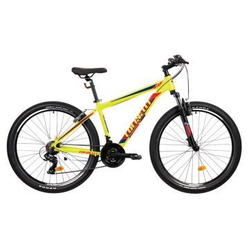 Bicicleta MTB Colinelli COL23, Marimea S, 27.5 inch, Verde, Schimbator Shimano ST-EF500, 21 Viteze, Cadru Aluminiu, Frane V - Brake