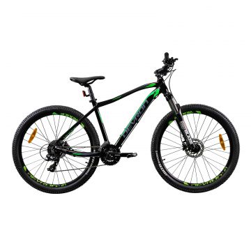Bicicleta Mtb Devron Riddle 2023 RM1.7 - 27.5 Inch, M, Negru-Verde