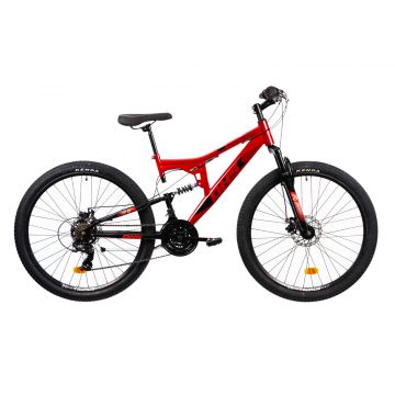 Bicicleta Mtb Terana 2743 FS - 27.5 Inch, M, Rosu