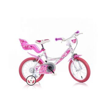 Bicicleta roz cu inimioare 14