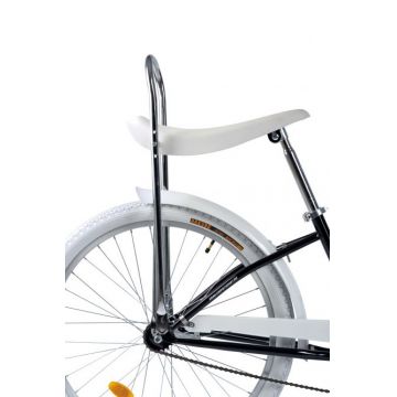 Bicicleta CITY Carpat Liberta C2694A 26 inch cadru negru cu design alb