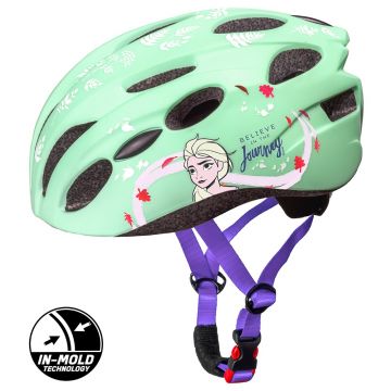 Casca copii Seven In Mold Bike Helmet Frozen 2, verde, M (52-56 cm)